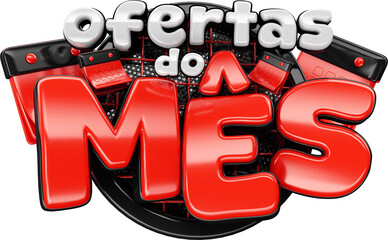 OFERTAS DO MÊS SELO 3D PARA COMPOR.