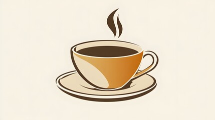 Obraz premium Coffee Logo and Icon Cartoon Vector Illustration for Branding and Marketing Purposes