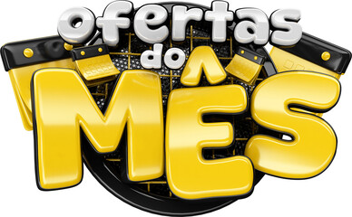 OFERTAS DO MÊS SELO 3D PARA COMPOR.