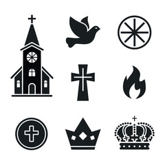 set of religious icons