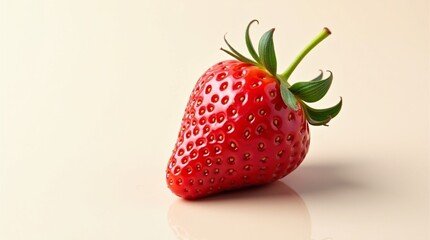 strawberries on a white background. glassy strawberry.