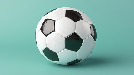 Naklejka premium Modern professional soccer ball mockup with elegant minimalist design in vibrant colors