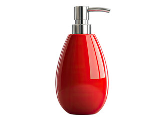 stylish red soap dispenser