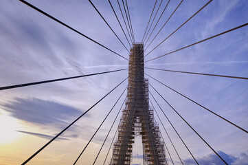 Fototapeta premium Puente internacional entrando en Portugal