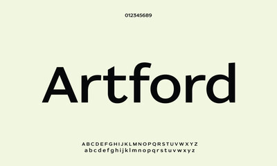Luxury Artford alphabet letters font for logo