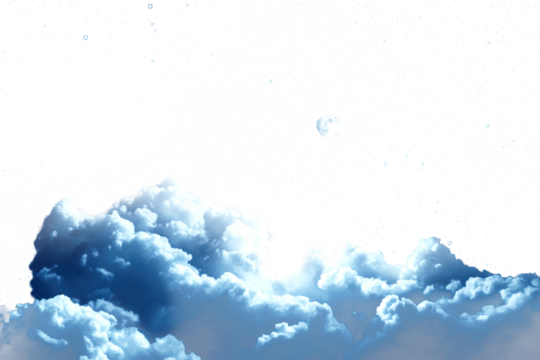 PNG Night sky clouds moon dark.