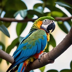 Obraz premium blue and yellow macaw ara