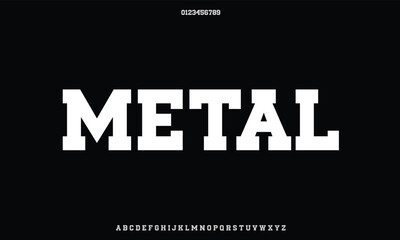 Luxury Meta Courage alphabet letters font for logo