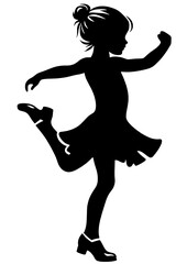 Tap Dancer SVG, Tap Dancer Svg Bundle, Tap Dancer Silhouette, Tap Dancer Clipart, Birthday Svg, Dancer Svg, Baby Shower Svg, Dancing Little Girl Vector File © Designs Nook