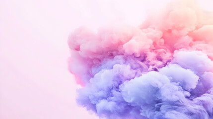 Fototapeta premium Abstract Pastel Smoke Cloud