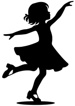 Tap Dancer SVG, Tap Dancer Svg Bundle, Tap Dancer Silhouette, Tap Dancer Clipart, Birthday Svg, Dancer Svg, Baby Shower Svg, Dancing Little Girl Vector File