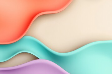 Soft, flowing shapes in pastel colors create soothing, modern ae
