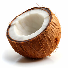 coconut on a white background