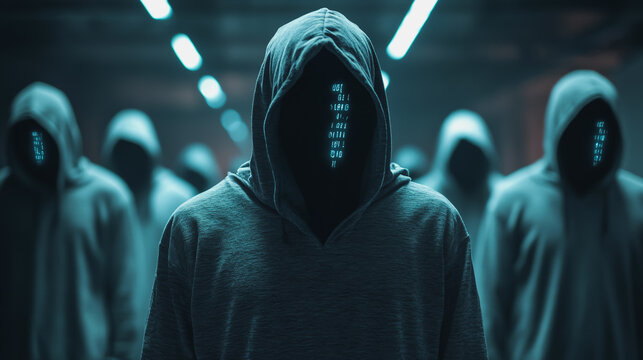 Hackers are planning to hack and attack Zeroday networks and cyber security systems in Smart digital city with Data center on cloud cyber security and Blue Binary Data Software Programming Code 