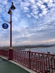 Pedestrian bridge over the river Ukraine, Kyiv