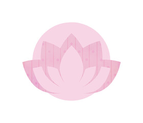 Lotus flower illustration Logo Template Pink