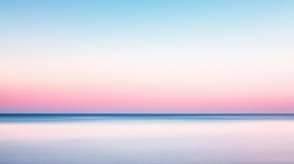 Fototapeta premium Peaceful Pastel Seascape Horizon