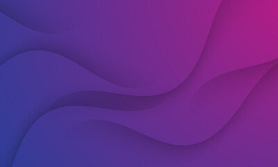 Obraz premium Modern dark blue purple gradient background with dynamic wave. vector illustration 
