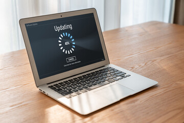 Software update on computer for modish version of device software upgrade