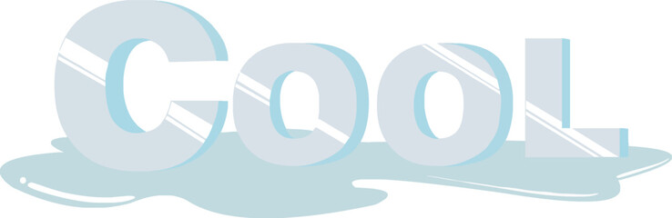 3d perspective cool vector typography design with transparent background