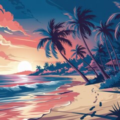 Beach Illustration