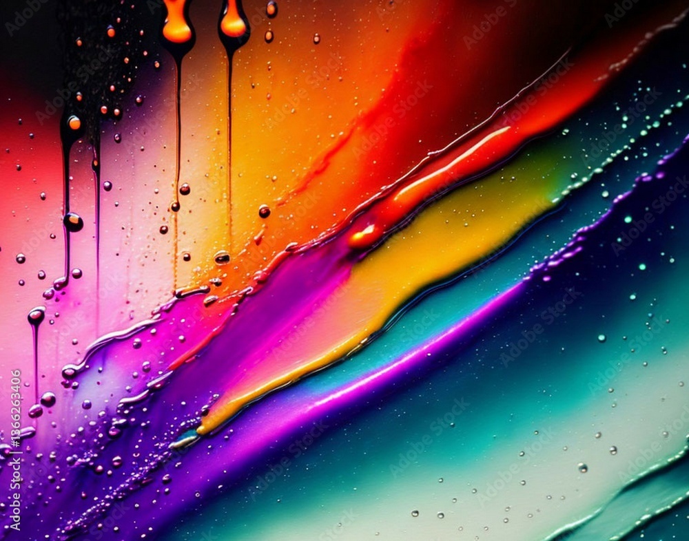 Fototapete a mesmerizing 3d abstract multicolor visualization