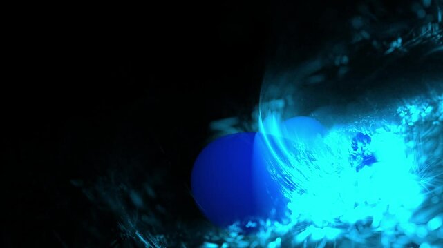 mystische interstellare Blase, Cloud, Datenspeicher, Technologie, Wissenschaft, Forschung, Hintergrund, Nebel, blau