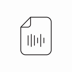 audio file icon sign vector