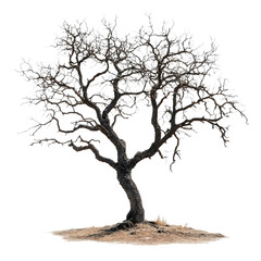 Fototapeta premium Isolated Tree with Bare Branches on Transparent Background