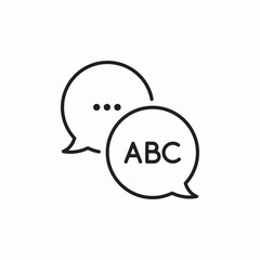 lesson messages icon sign vector