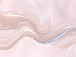 Obraz premium Abstract background with transparent fluid neon wave, glossy shiny effect generative ai