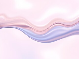 Naklejka premium Abstract background with transparent fluid neon wave, glossy shiny effect generative ai