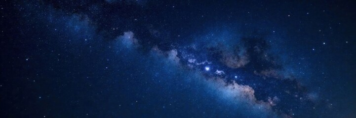 Naklejka premium starry night sky with twinkling stars on black background, stellar, sparkle, cosmic scene