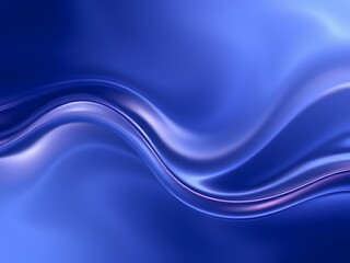 Abstract background with transparent fluid neon wave, glossy shiny effect generative ai