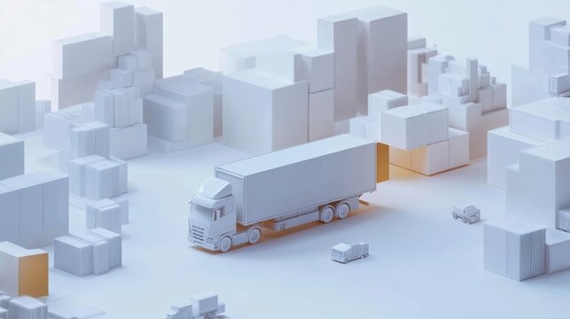 An AI powered system improving supply chain forecasting by analyzing demand data, logistics patterns, and external factors to optimize inventory management and delivery schedules