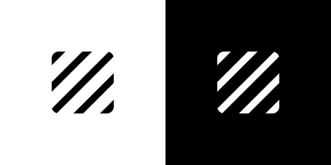 Diagonal Stripes Square
