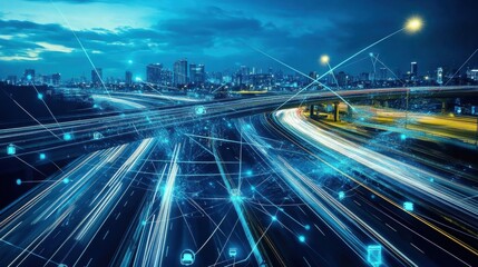 An AI powered system improving transportation network planning by analyzing commuter data, vehicle performance, and road infrastructure to create efficient public transport routes