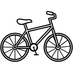 line art bicycle illustration