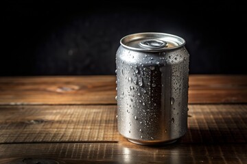 Aluminium drink soda can for mockup design