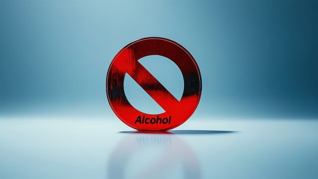 No Alcohol Sign: Symbol of Abstinence and Responsible Choices