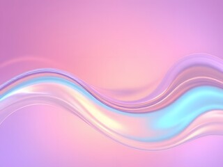Modern colorful transparent fluid background, fluid neon wave curve glossy effect generative ai