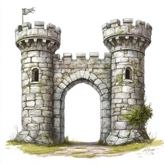 tower of the castle in the netherlands