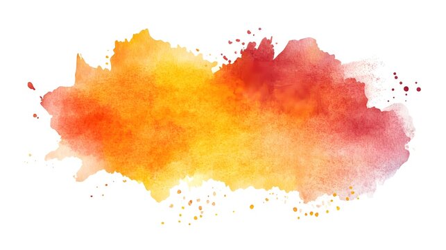 Vibrant Autumn Grunge Watercolor Background for Creative Projects