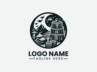 Qingming Food Chinese Festival Qingming Logo Design, Chinese Qingming Food Festival Logo