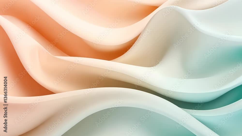 Poster elegant swirls of pastel colors create an abstract design in a soft, flowing texture