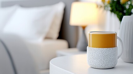 Stylish table display featuring a vase and a high quality decor element to enhance home ambiance