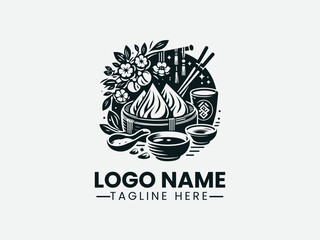 Qingming Festival Jiaozi Logo, Jiaozi Chinese Food Qingming Festival Logo Design