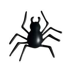 3d spider clipart Halloween decoration for print, web, design, decor, logo