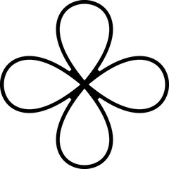 Flower Icon in different shape vector design