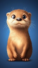 Cute Otter Portrait